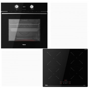 Teka HLB 8418 P BK + IBC 64110 SSM Φούρνος άνω Πάγκου 71lt με Επαγωγικές Εστίες Π59.5εκ. Μαύρος Teka HLB 8418 P BK + IBC 64110 SSM Φούρνος άνω Πάγκου 71lt με Επαγωγικές Εστίες Π59.5εκ. Μαύρος